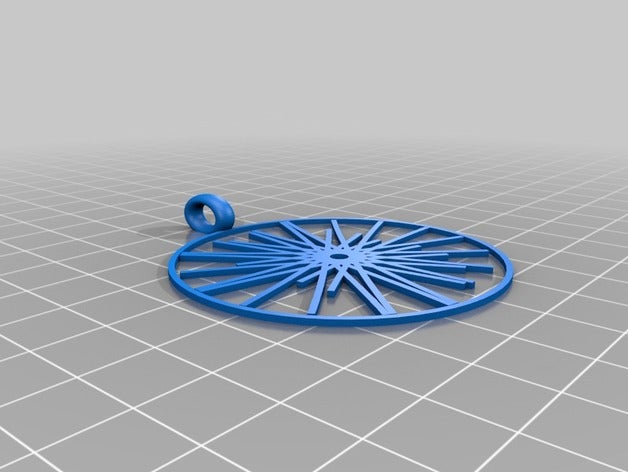 aztec sun jewelry customized 3D print model - Mito3D