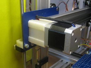 hadron ord bot x-motor bracket 3d printer parts 3d-printer motor-bracket x-axis 3d print model - Mito3D