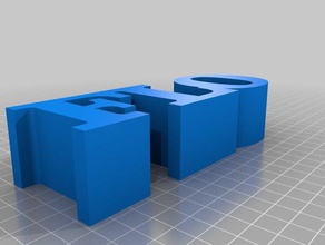 my customized 3 letters row 3d print model - Mito3D