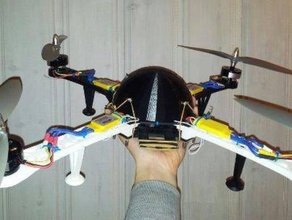 multicopter elektronik koruma kubbe rc araç openscad parametrik quadcopter 3d print model - Mito3D