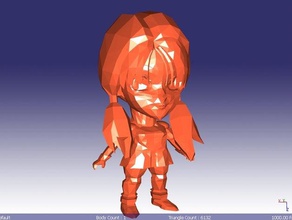 deformada de anime girl criaturas 3d print model - Mito3D
