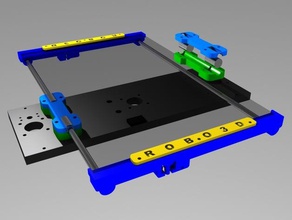 robo3d y-axis smooth rod upgrade stock bed remix printer parts robo 3d upgdare 3d print model - Mito3D
