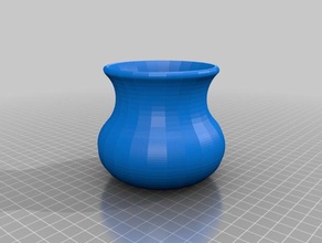 classic shaped flower pot art co container 3d print model - Mito3D