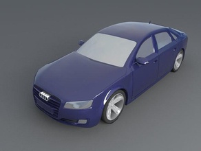 audi a8 2013 vehicles 3dmax audio car cars model 3d print model - Mito3D