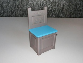 old chair model furniture present stol zortrax m200 3d print model - Mito3D