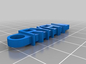 porte cle ryan - Organisation angepasst 3d print model - Mito3D
