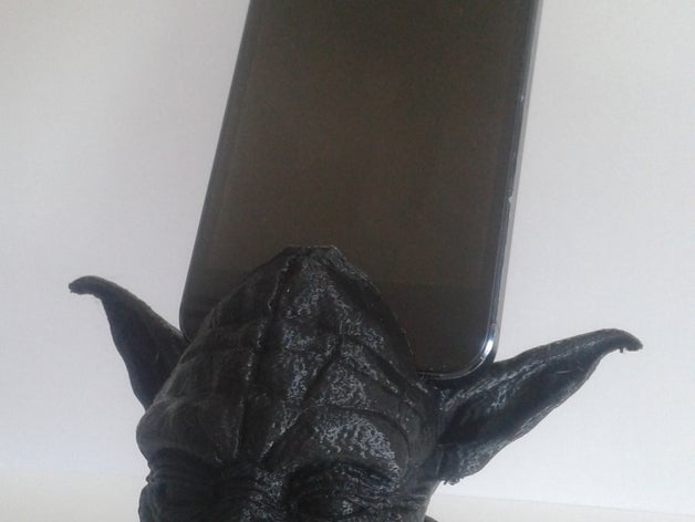 yoda iphone stand mobile star wars stormtrooper 3D print model - Mito3D