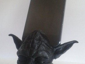 yoda iphone stand mobile de star wars stormtrooper 3d print model - Mito3D