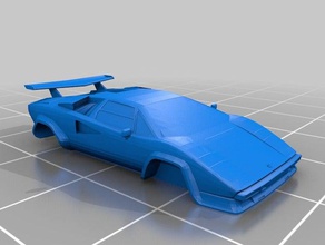 lamborghini countach lp 400 véhicules 3d print model - Mito3D