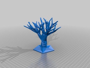 business card tree buildings structures ring holder 3d print model - Mito3D