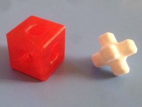 impossível menger rebarbas quebra-cabeças 3dhubs mordaça geek pré 3d print model - Mito3D