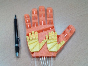 filaflexy hand print place robotics prosthesis 3d print model - Mito3D