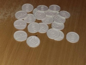 round tuit coins badges 3d print model - Mito3D
