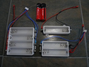 18650 titolari di caricabatterie l'elettronica batteria 3d print model - Mito3D