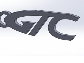 opel gtc keychain keychains 3d print model - Mito3D