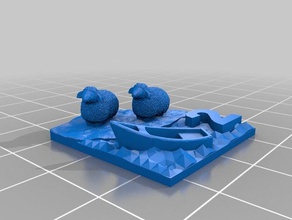 catan sheep harbor 3d printing settlers 3d print model - Mito3D
