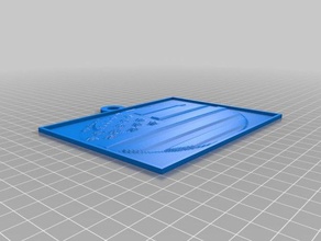 amerikanische Flagge 2d Kunst angepasst 3d print model - Mito3D