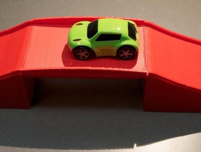 bridge little remote control cars buildings structures 3d model pla sketchup toy 3d print model - Mito3D