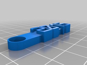 2015 mensagem personalizada chaveiro organização 3d print model - Mito3D