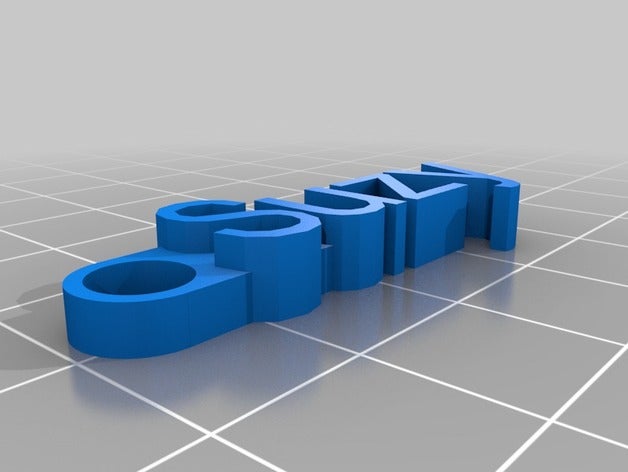 suzy keychain organization customized 3D print model - Mito3D