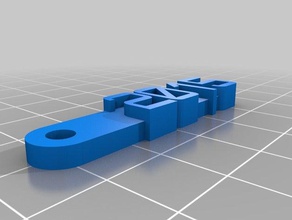 new 2015 keychain organization customized 3d print model - Mito3D