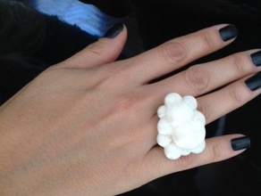 cloud ring rings anel fashion jewelry 3d print model - Mito3D