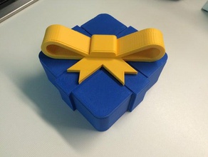 scatola regalo i contenitori di compleanno natale felice 3d print model - Mito3D
