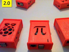 improved customizable top cover case raspberry pi electronics customizer 3d print model - Mito3D