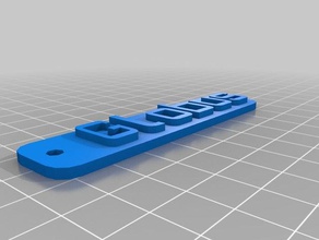 meine angepasste schluesselanhaenger namensschild 3d-drucken kundengebundene 3d print model - Mito3D