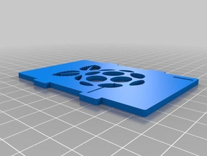 raspberry logo - improved customizable top cover case pi electronics customized 3d print model - Mito3D