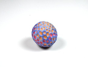 coloré ballon conçu 123d sculpt sculptures sphère 3d print model - Mito3D