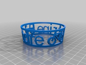 my customized cup sleevewith text icons kitchen dining 3d print model - Mito3D