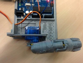 9g servo adapter inmoov finger starter in der Robotik 3d print model - Mito3D