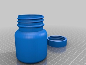 meine angepasste sksbottle Container 3d print model - Mito3D