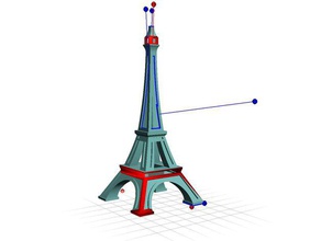 gebrochen Eiffelturm 3d drucken tests 3d print model - Mito3D