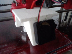 fan case wades extruder prusa i2 filament 3d printer extruders cooling extrusion duct holder mount gregs wade 3d print model - Mito3D