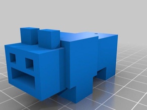 minecraft wolf usb-Gehäuse computer plug 3d print model - Mito3D