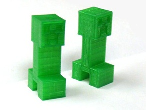paramétrico rastejante jogos cactus creeper chaveiro personalizador de sistemas httpwwwthingiversecomthing8363 minecraft minas artesanal sacc 3d print model - Mito3D