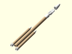 estes geosat lv 1977 piezas de plástico hobby clásico modelo cohete la cohetería nave espacial 3d print model - Mito3D