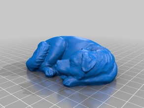 dormir perro exploraciones las réplicas autodesk memento mustangdave mustang dave photoscan 3d print model - Mito3D