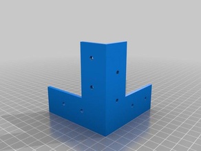 various brackets building wooden box diy corner cube screws 3d print model - Mito3D
