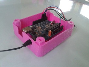 arduino uno 3 enclosure wall mountable type electronics case r3 3d print model - Mito3D