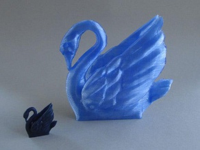 odile, cigno animali bird figurina non supporta 3d print model - Mito3D