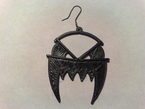 halloween glow dark earwear other 3d earring jewelry ornament reprap 3d print model - Mito3D