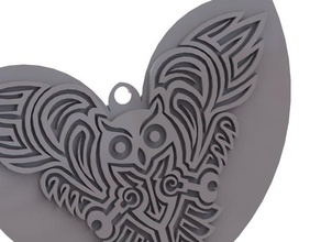 celtic owl pendantkeychainearring fashion artwork art earrings 3d print model - Mito3D