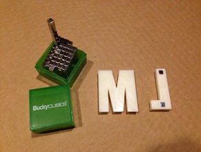 ímãs de letras playsets openscad 3d print model - Mito3D