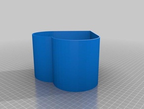 Herz große Schmuck-box andere angepasst 3d print model - Mito3D