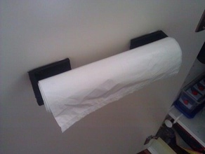 paper towel holder organization dispenser kitchen mount roll 3d print model - Mito3D
