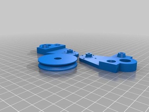 my customized pulley 55x45 outdoor garden 3d print model - Mito3D