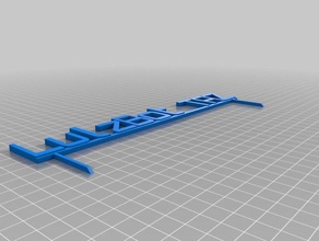 lulzbot taz nombre signos logotipos personalizado 3d print model - Mito3D